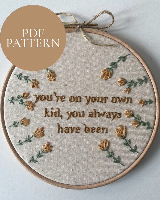 You’re On Your Own Kid PDF Pattern